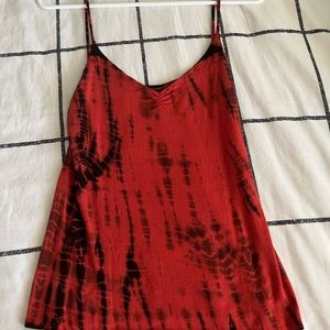 red tye dye tank